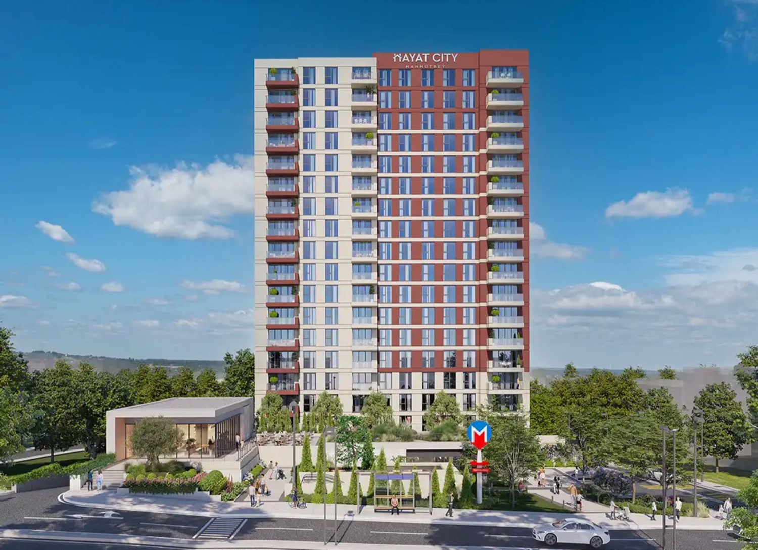 Branded residence tower on the Basın Ekspres corridor, Istanbul